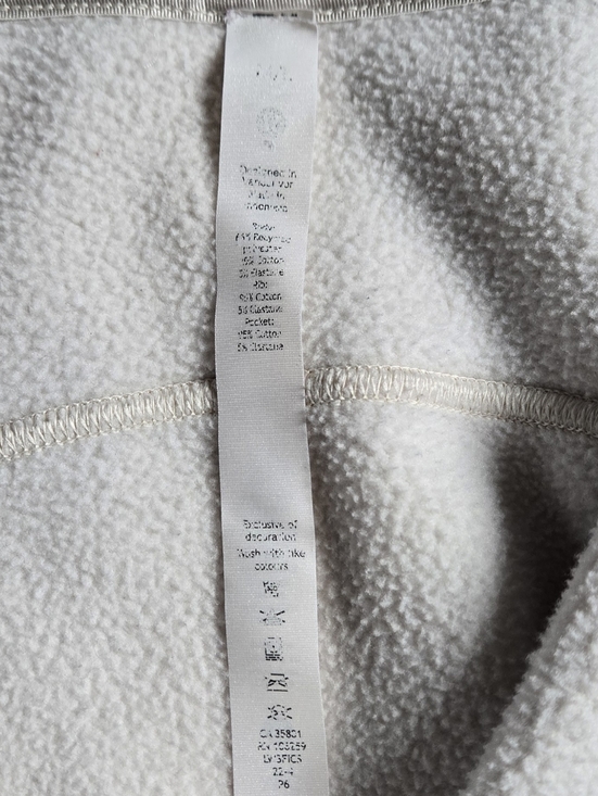 Lululemon Scuba Oversized Half-Zip Hoodie Bone White M/L Fleece Pullover Jacket - Picture 9 of 16